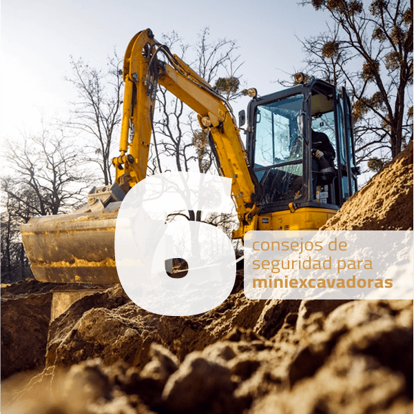consejos de seguridad para miniexcavadoras