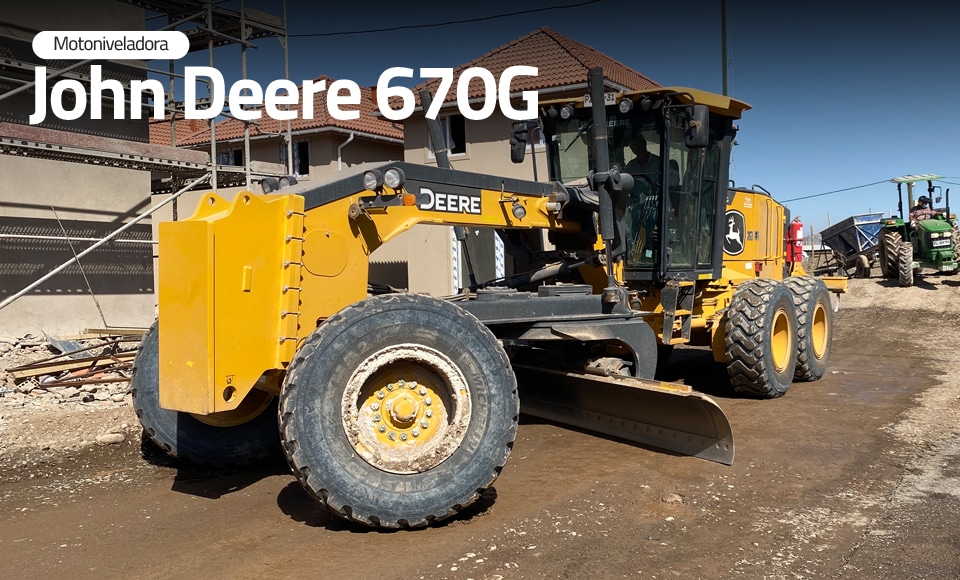 ARRIENDO DE MOTONIVELADORA JOHN DEERE 670G